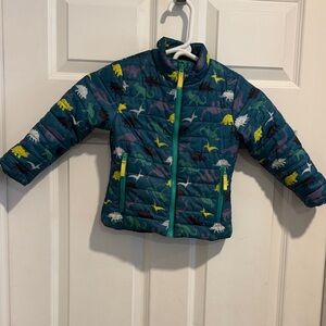Cat & Jack Dinosaur Print Kids Jacket - Blue and Yellow